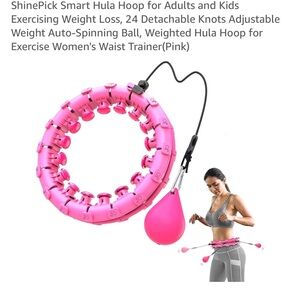 Amazon Pink Smart Hula Hoop for Exercise. 10/10 condition. Lightly used.